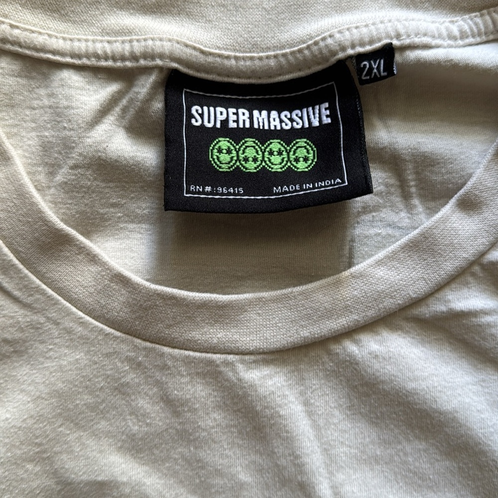 HUF Men's Beige T-Shirt with Herbs Flower Shop - Picture 2 of 4